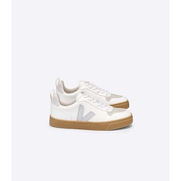 Pantofi Copii Veja V-10 LACE CWL White/Beige | RO 789RVD